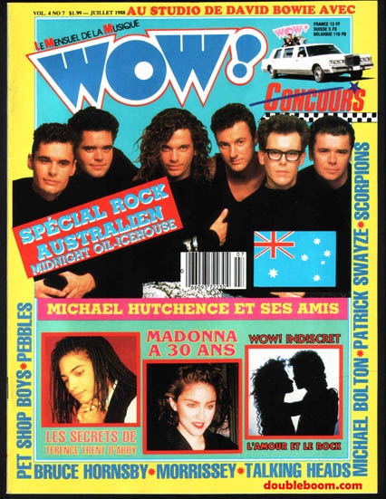 WOW Juillet 1988 - INXS